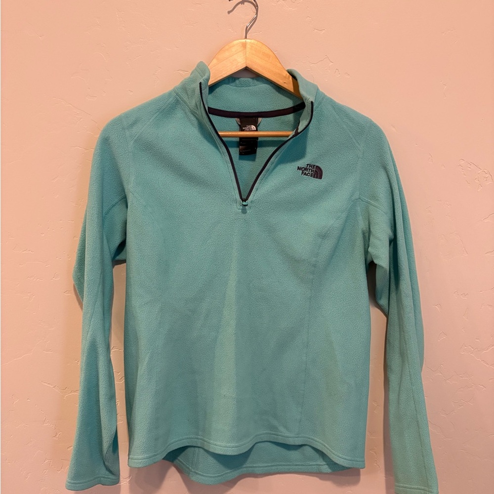 The North Face Teal Quarter-Zip Pullover